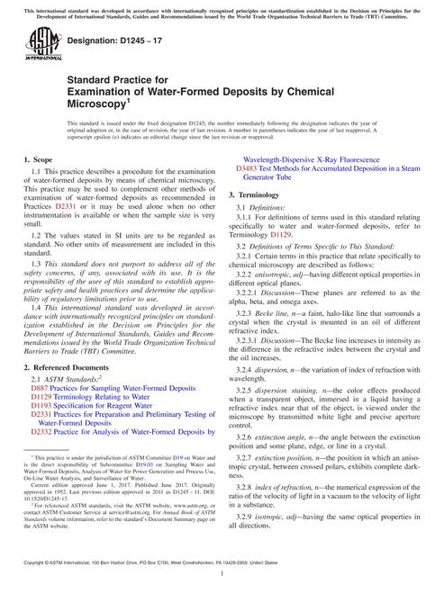 ASTM D1245-17