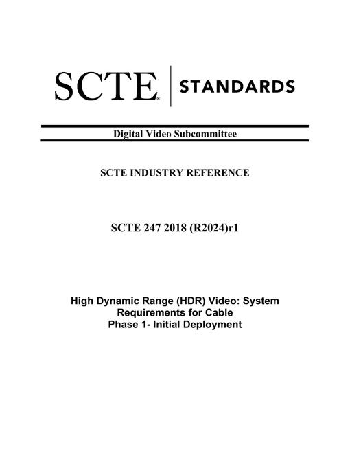 SCTE 247 2018 (R2024)r1