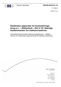 DANSK DS/EN 60335-2-14