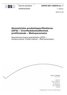 DANSK DS/EN ISO 12085