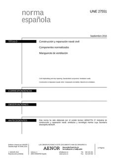 AENOR UNE 27551