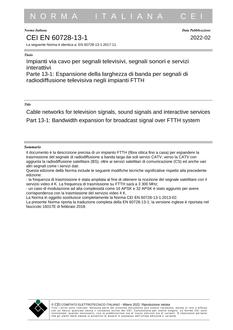 CEI EN 60728-13-1