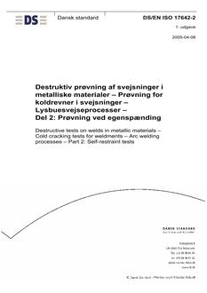 DANSK DS/EN ISO 17642-2