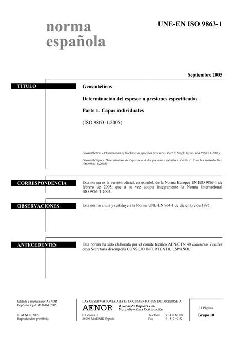 AENOR UNE-EN ISO 9863-1