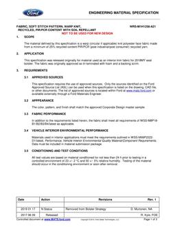 FORD WRS-M1H1258-A21