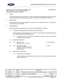 FORD WSS-M4D954-A