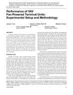 NY-08-012 (RP-1292) -- Performance of VAV Fan-Powered Terminal Units: Experimental Setup and Methodology
