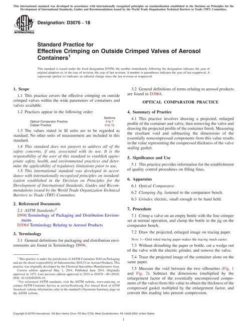 ASTM D3076-18