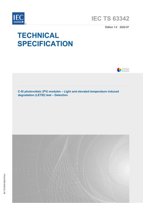 IEC/TS 63342 Ed. 1.0 en:2022