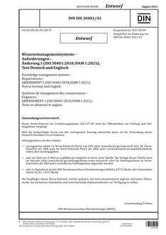 DIN ISO 30401/A1 - DRAFT