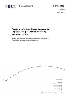 DANSK DS/EN 14964