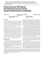 NY-08-014 (RP-1292) -- Performance of VAV Series Fan-Powered Terminal Units: Experimental Results and Models