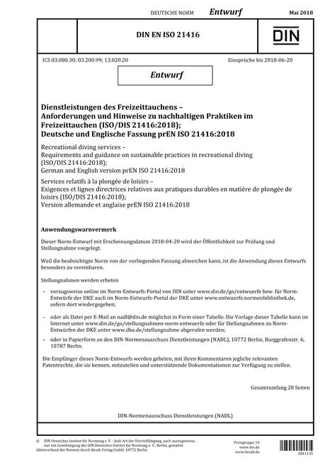 DIN EN ISO 21416 - DRAFT