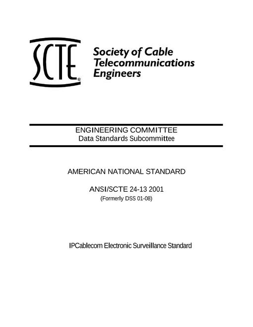 SCTE 24-13 2001