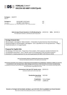 DANSK DSF/EN ISO 6887-3/PRA1