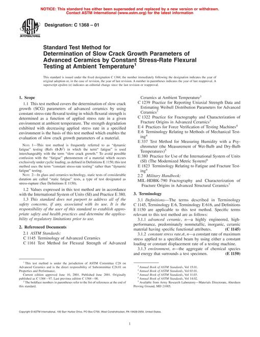 ASTM C1368-01