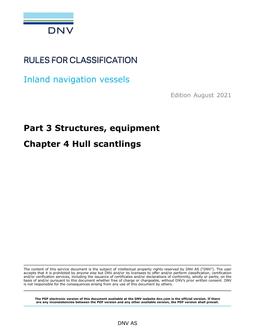 DNV DNV-RU-INV PART 3 CHAPTER 4
