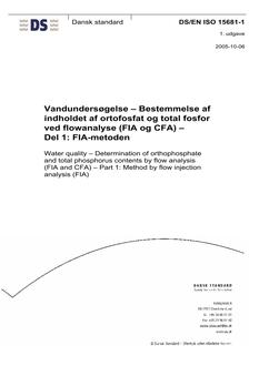 DANSK DS/EN ISO 15681-1
