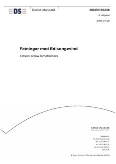 DANSK DS/EN 60238