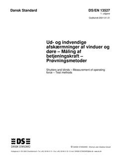 DANSK DS/EN 13527