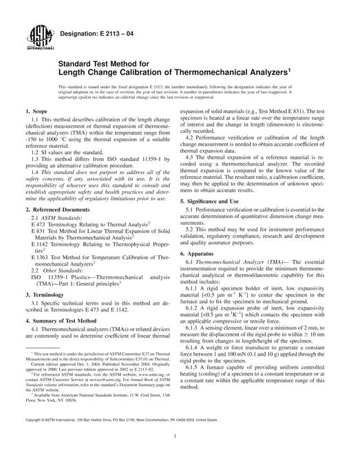 ASTM E2113-04