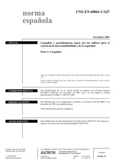 AENOR UNE-EN 60061-1/A27