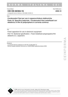 CEI EN 60384-16