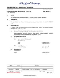 FORD WSS-M1H785-A