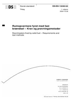 DANSK DS/EN 13240