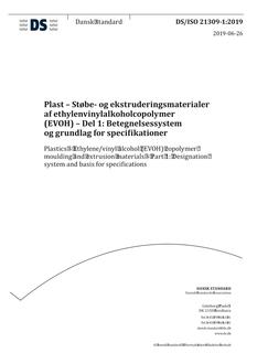 DANSK DS/ISO 21309-1