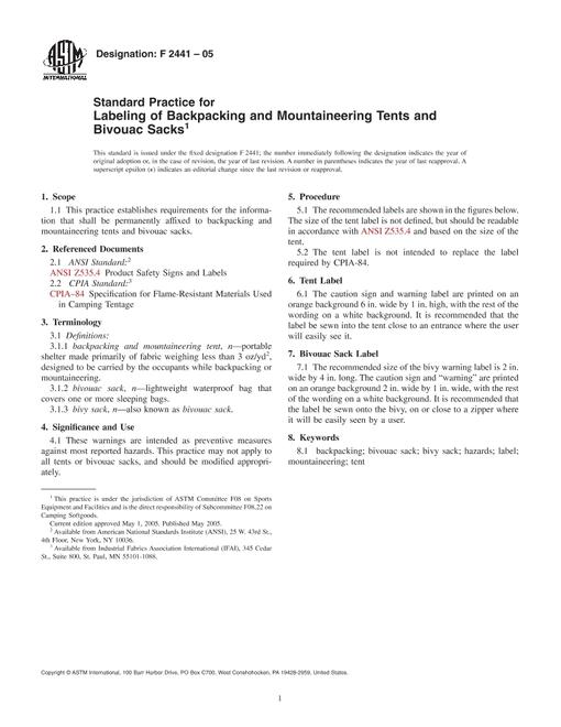 ASTM F2441-05
