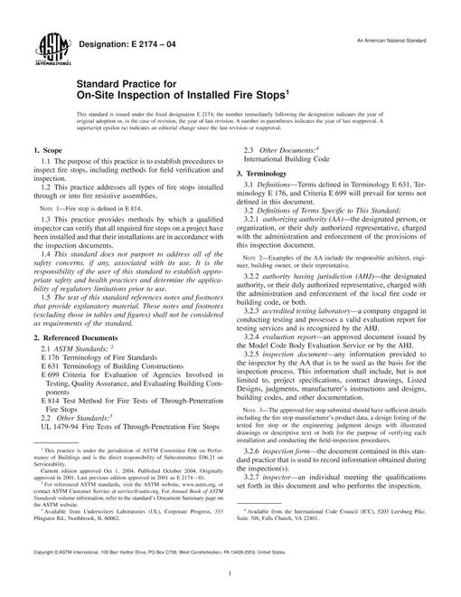 ASTM E2174-04