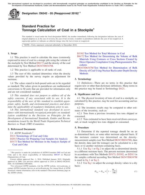 ASTM D6542-05(2018)e1