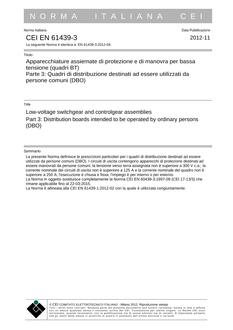 CEI EN 61439-3