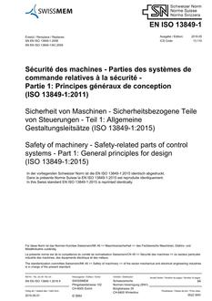SNV SN EN ISO 13849-1