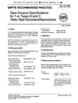 SMPTE RP 121