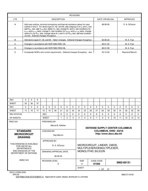 MIL DSCC 5962-85131E