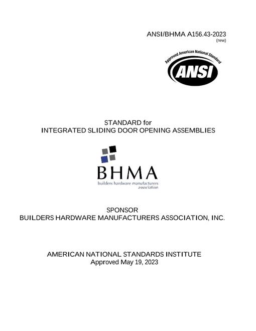 BHMA A156.43-2023
