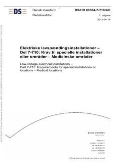 DANSK DS/HD 60364-7-710