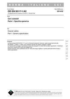 CEI EN 50117-1