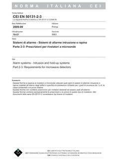 CEI EN 50131-2-3