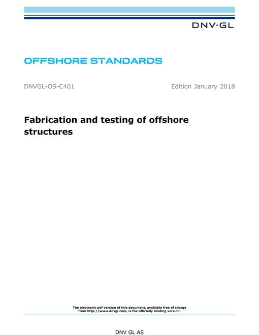 DNV DNVGL-OS-C401