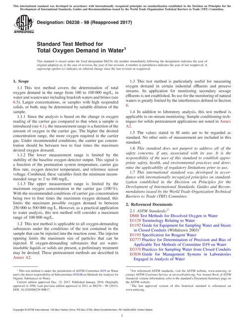 ASTM D6238-98(2017)