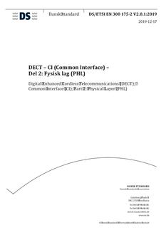 DANSK DS/ETSI EN 300 175-2 V2.8.1