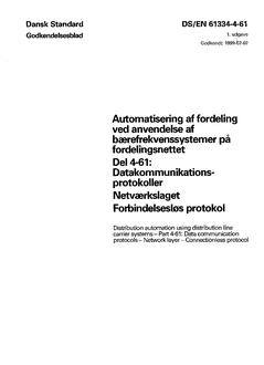 DANSK DS/EN 61334-4-61