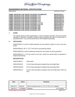 FORD WSD-M1H653-A
