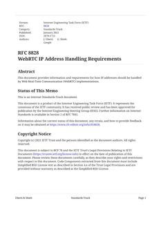 IETF RFC 8828