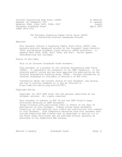 IETF RFC 7507