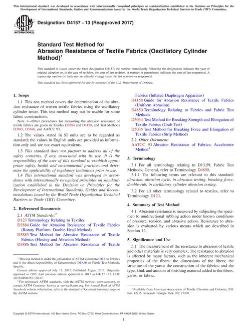 ASTM D4157-13(2017)