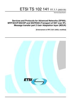 ETSI TS 102 141